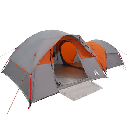 vidaXL Camping Tent 5-Person Grey and Orange Waterproof - 37700