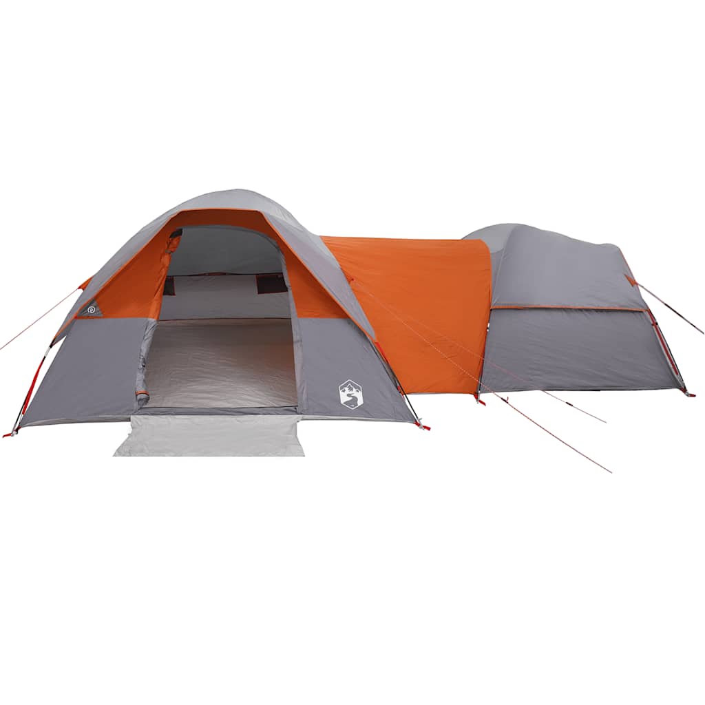 vidaXL Camping Tent 5-Person Grey and Orange Waterproof - 37700