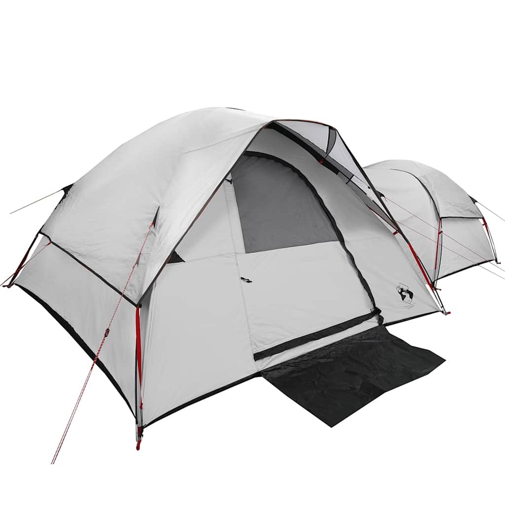 vidaXL Camping Tent 5-Person White Blackout Fabric Waterproof