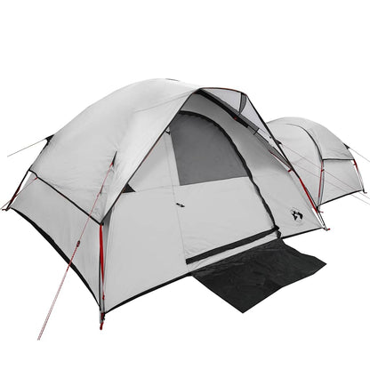 vidaXL Camping Tent 5-Person White Blackout Fabric Waterproof