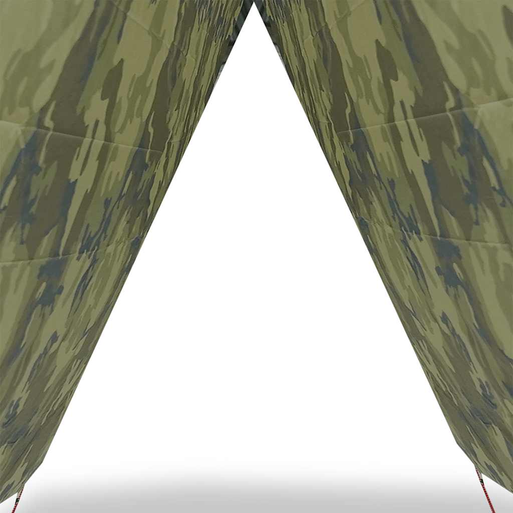 vidaXL Camping Tarp Camouflage 306x306 cm Waterproof - Green