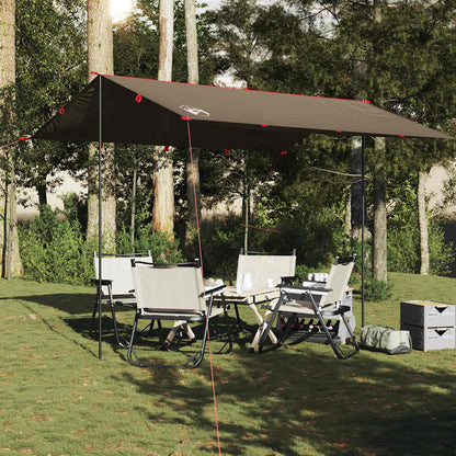 vidaXL Camping Tarp Brown 366x306 cm Waterproof