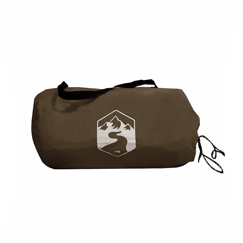 vidaXL Camping Tarp Brown 366x306 cm Waterproof
