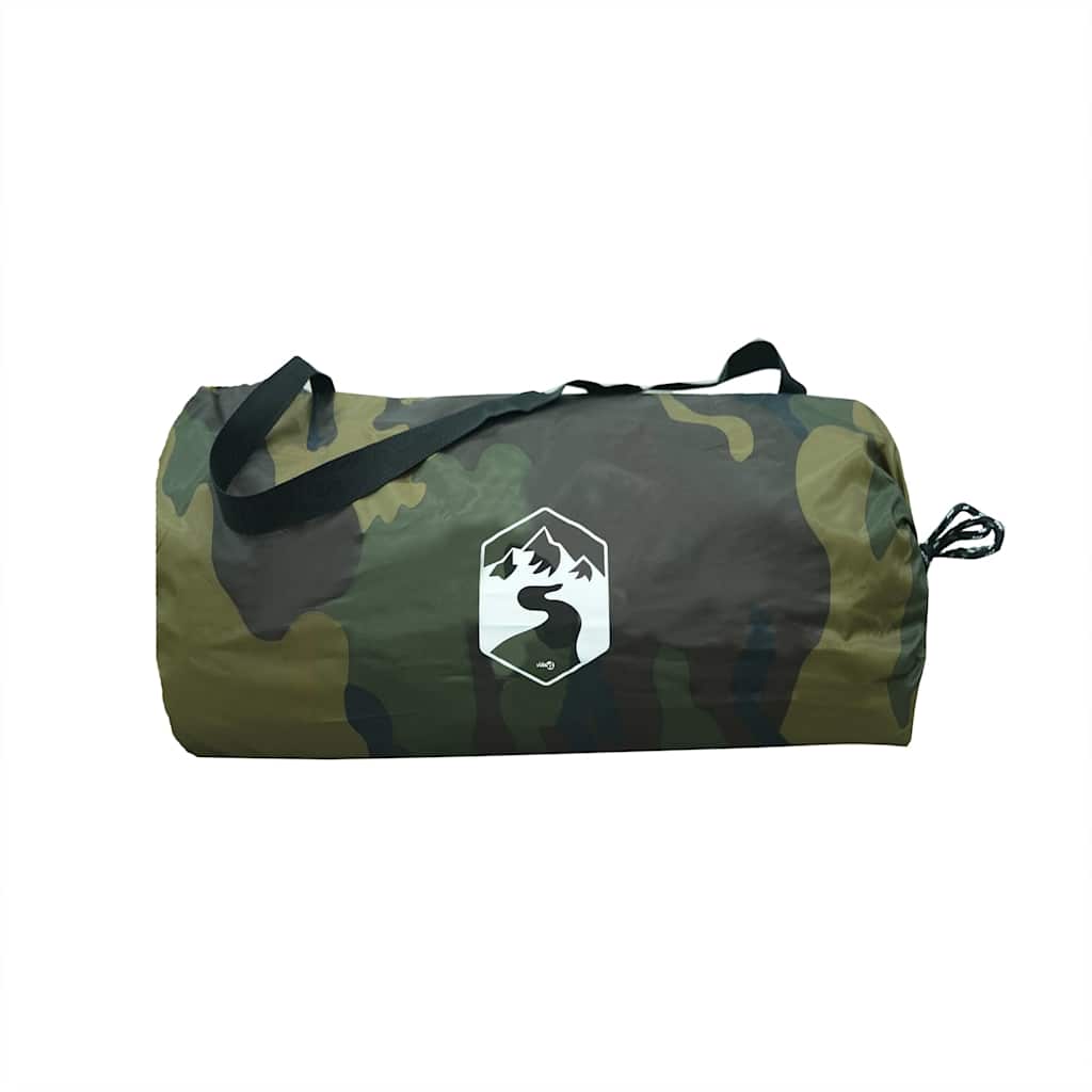 vidaXL Camping Tarp Camouflage 366x306 cm Waterproof - Green