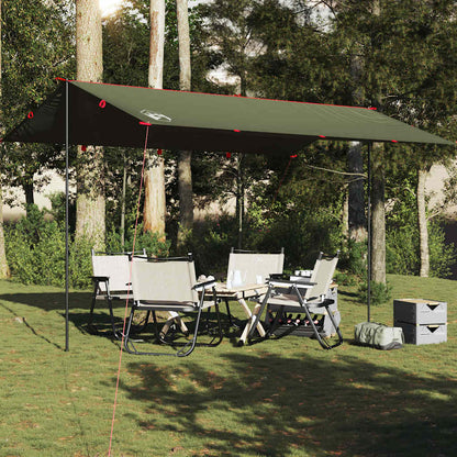 vidaXL Camping Tarp Olive Green 506x306 cm Waterproof