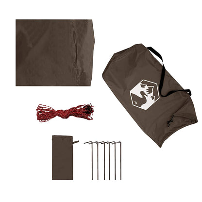 vidaXL Camping Tarp Brown 506x306 cm Waterproof