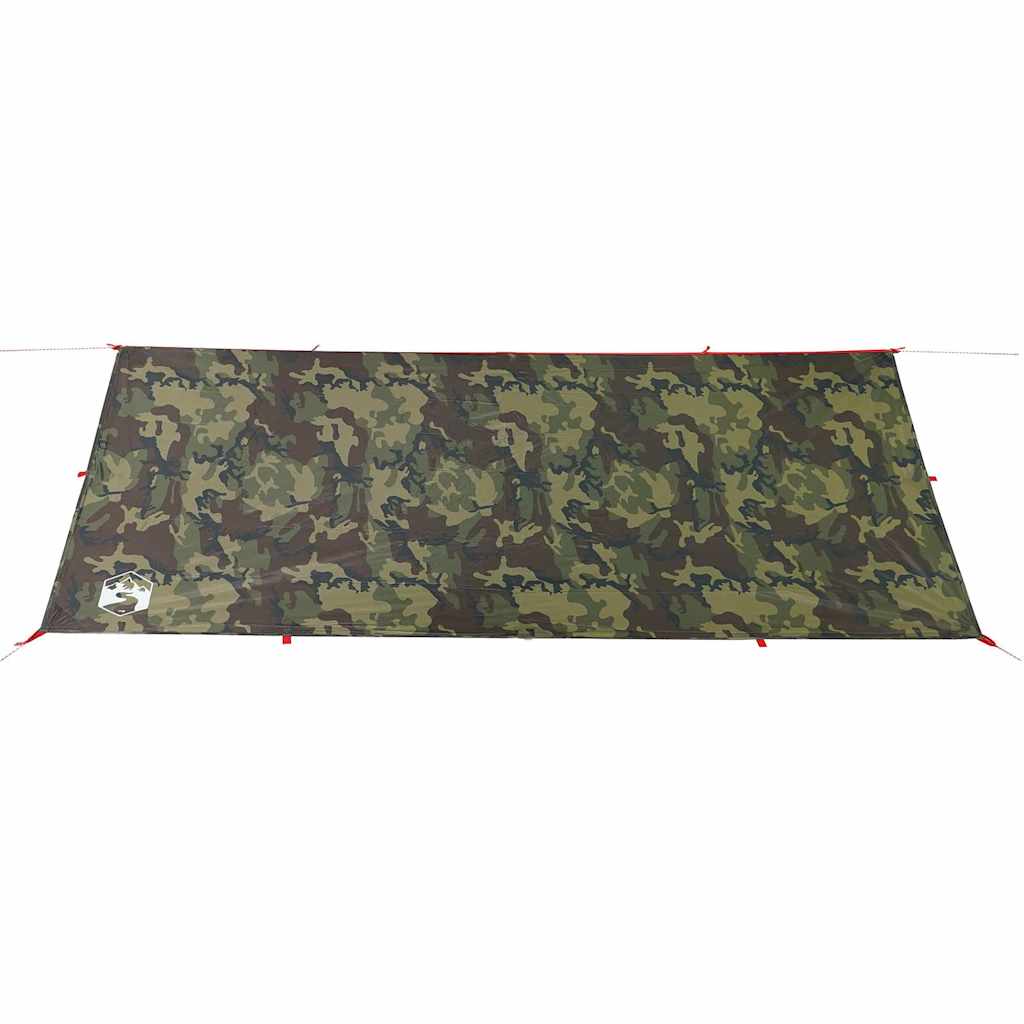 vidaXL Camping Tarp Camouflage 506x306 cm Waterproof - Green