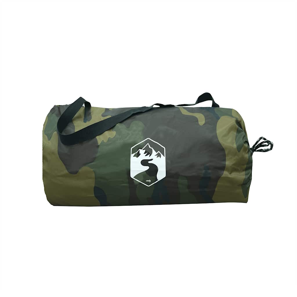 vidaXL Camping Tarp Camouflage 506x306 cm Waterproof - Green