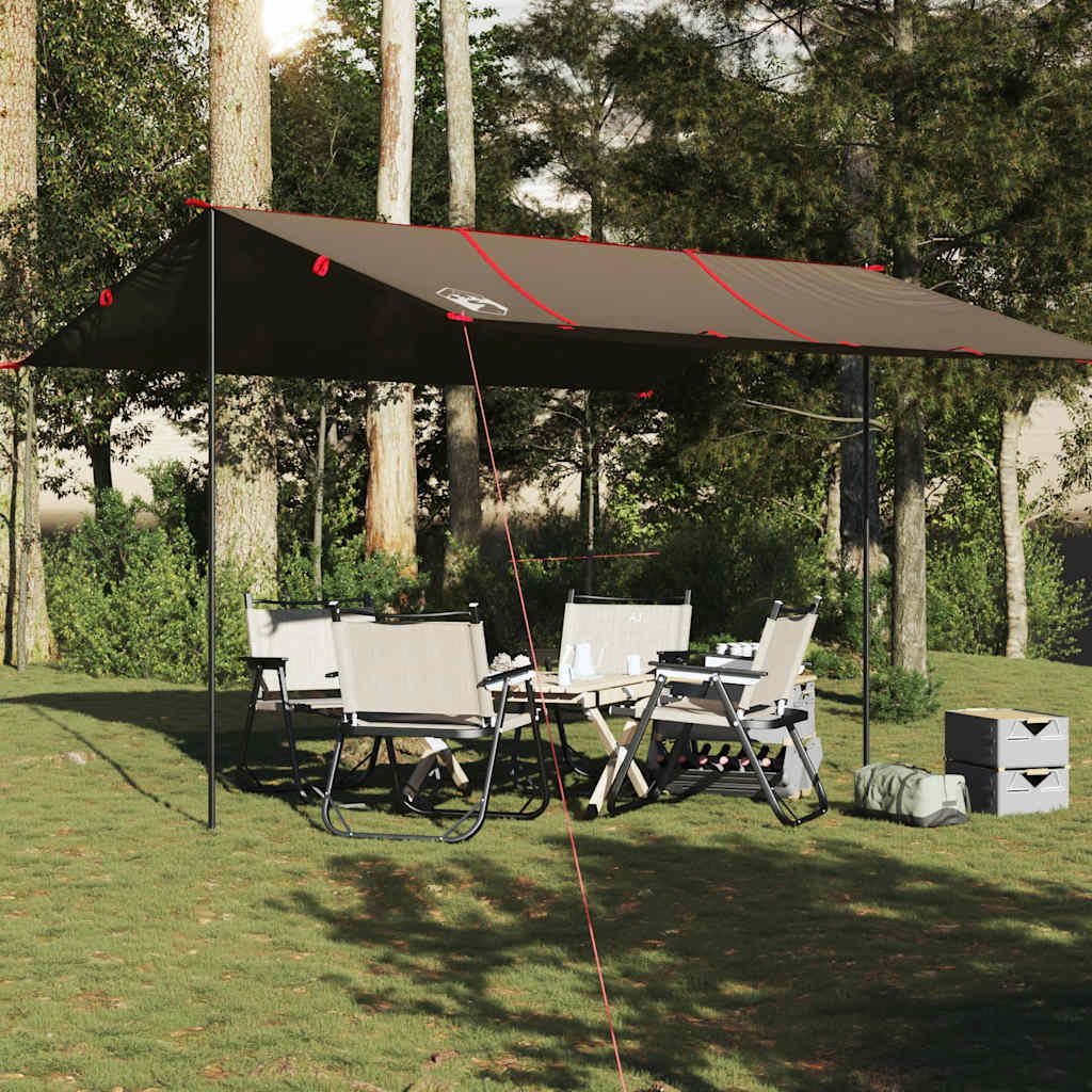 vidaXL Camping Tarp Brown 451x420 cm Waterproof