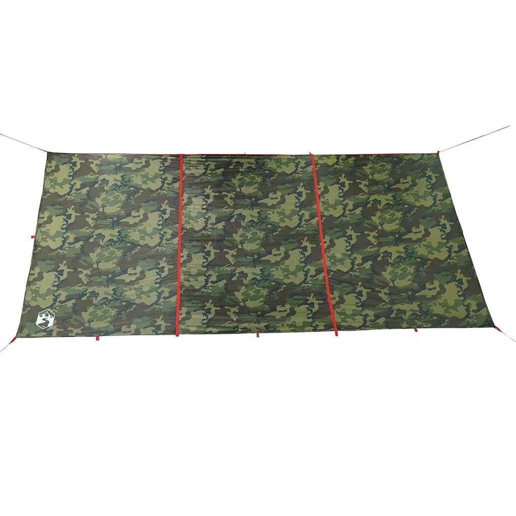 vidaXL Camping Tarp Camouflage 451x420 cm Waterproof - Green