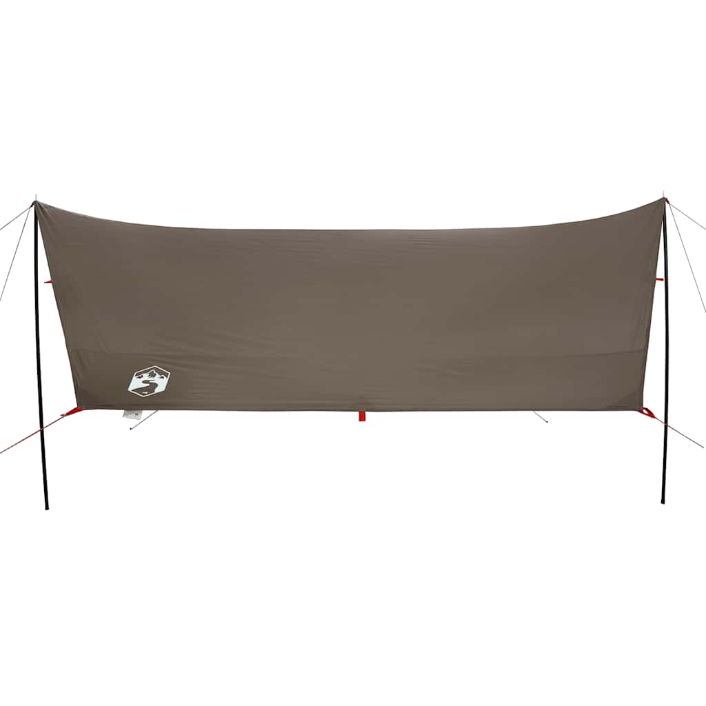 vidaXL Camping Tarp Brown 438x376x212 cm Waterproof