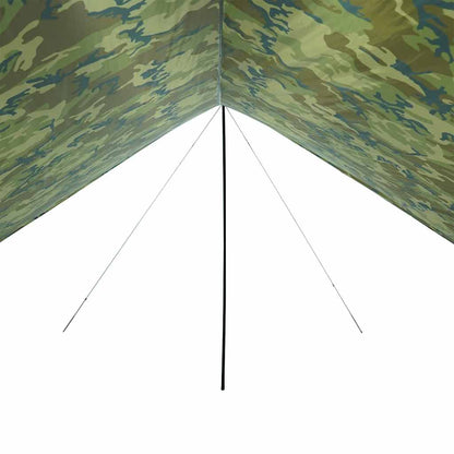 vidaXL Camping Tarp Camouflage 462x306x211 cm Waterproof - Green