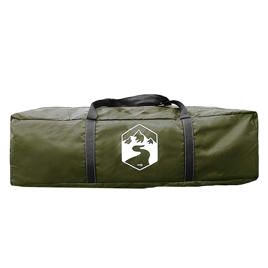vidaXL Camping Tent Dome 2-Person Olive Green Waterproof