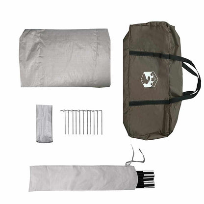 vidaXL Camping Tent Dome 2-Person Brown Waterproof