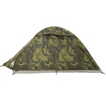 vidaXL Camping Tent Dome 2-Person Camouflage Waterproof - Green