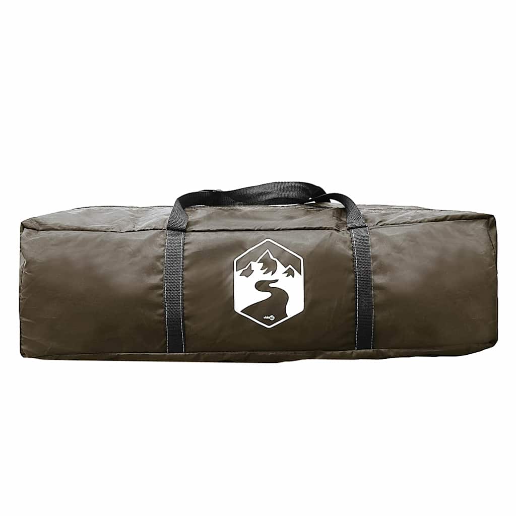 vidaXL Camping Tent Dome 3-Person Brown Waterproof