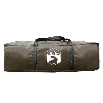 vidaXL Camping Tent Dome 4-Person Brown Waterproof