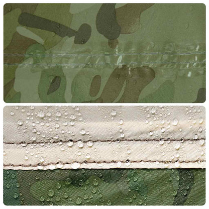 vidaXL Camping Tent Dome 4-Person Camouflage Waterproof - Green