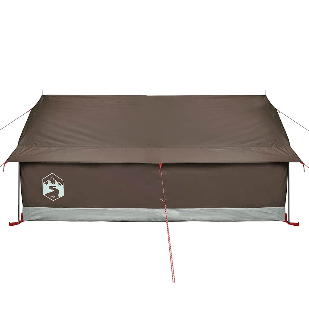 vidaXL Camping Tent 2-Person Brown Waterproof