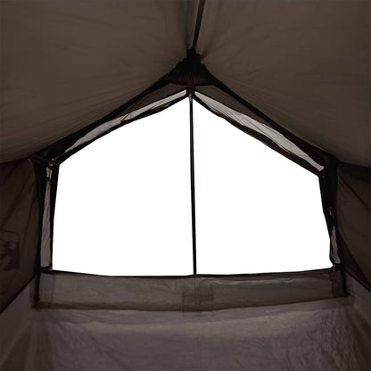 vidaXL Camping Tent 2-Person Brown Waterproof
