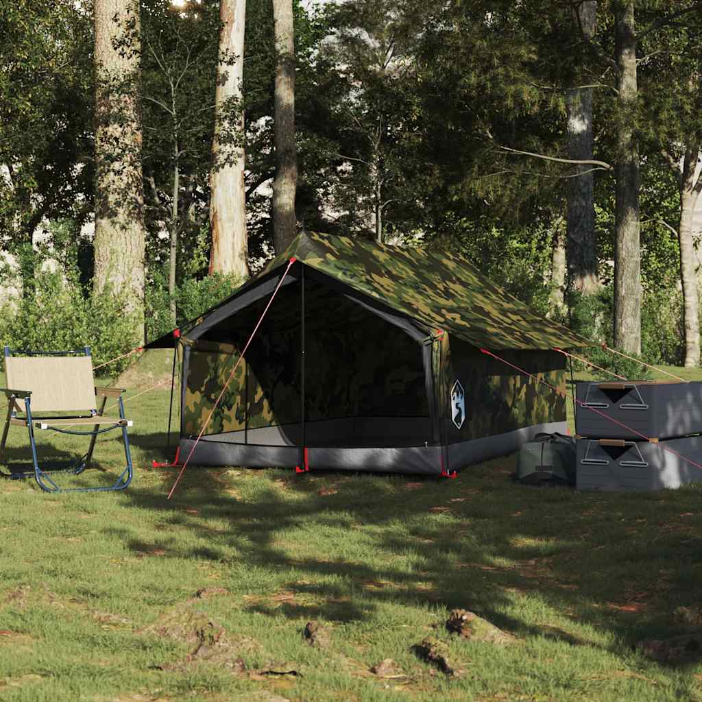 vidaXL Camping Tent 2-Person Camouflage Waterproof - Green