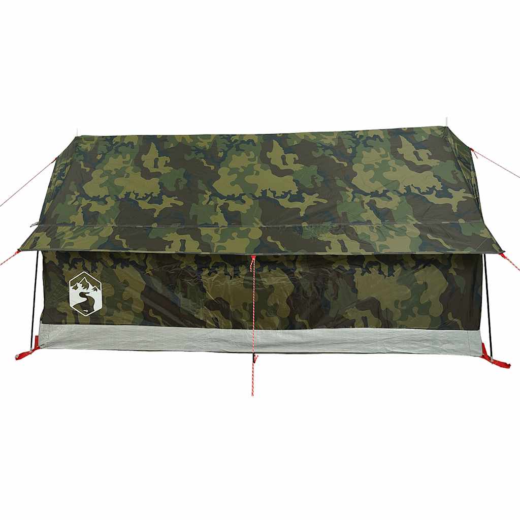 vidaXL Camping Tent 2-Person Camouflage Waterproof - Green