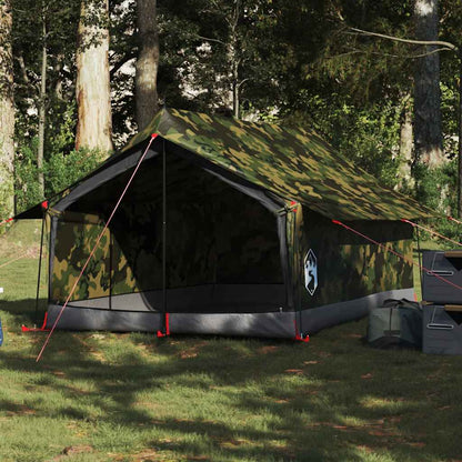 vidaXL Camping Tent 2-Person Camouflage Waterproof - Green