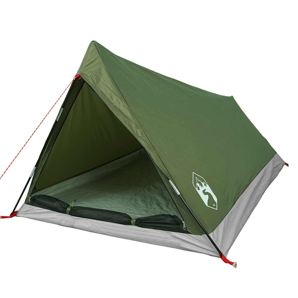 vidaXL Camping Tent 2-Person Olive Green Waterproof - 37886