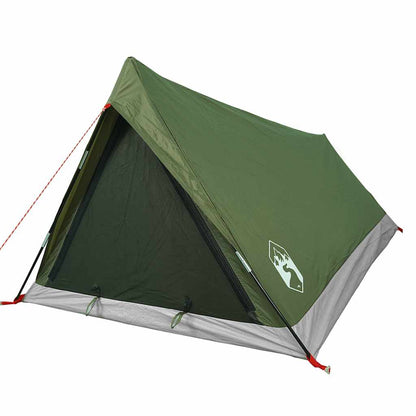 vidaXL Camping Tent 2-Person Olive Green Waterproof - 37886
