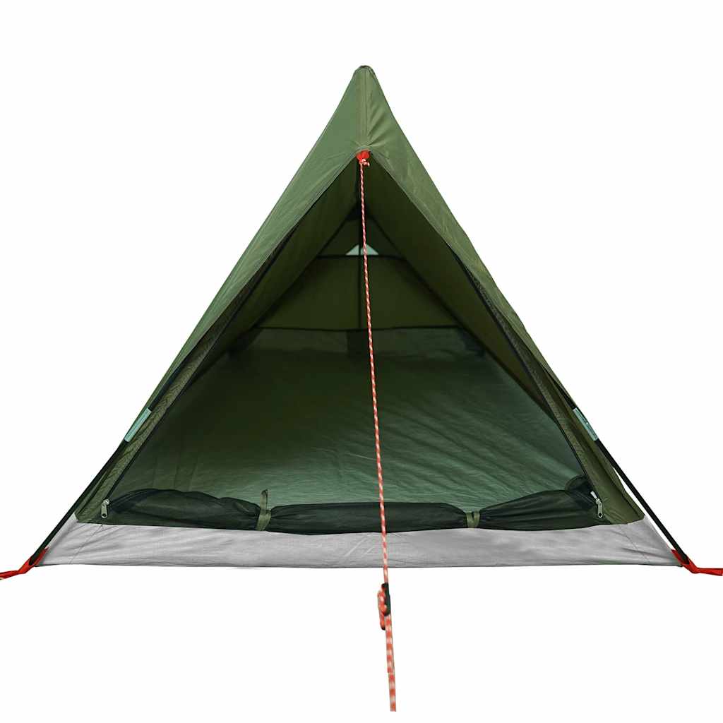 vidaXL Camping Tent 2-Person Olive Green Waterproof - 37886