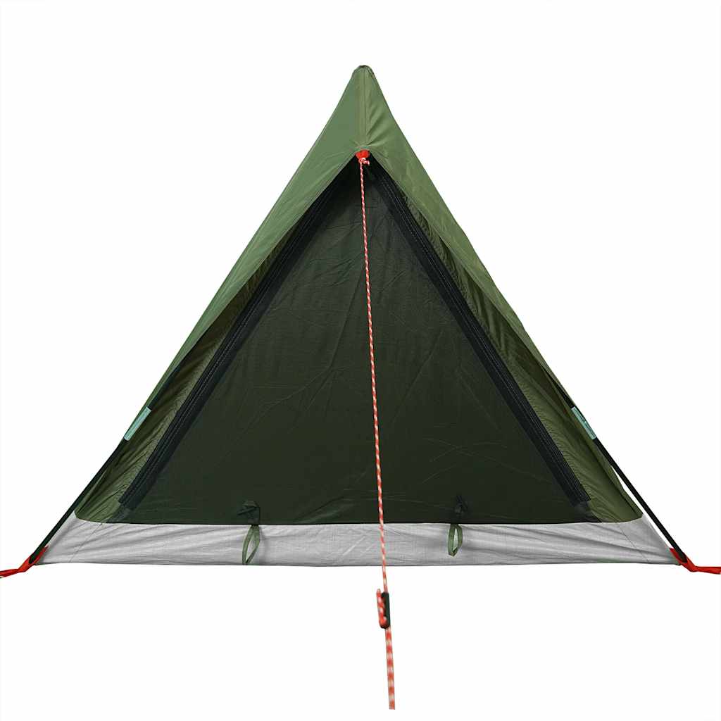 vidaXL Camping Tent 2-Person Olive Green Waterproof - 37886
