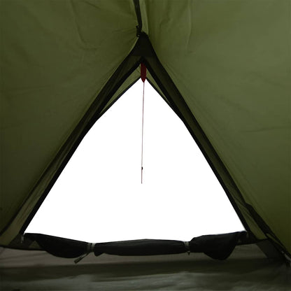 vidaXL Camping Tent 2-Person Olive Green Waterproof - 37886