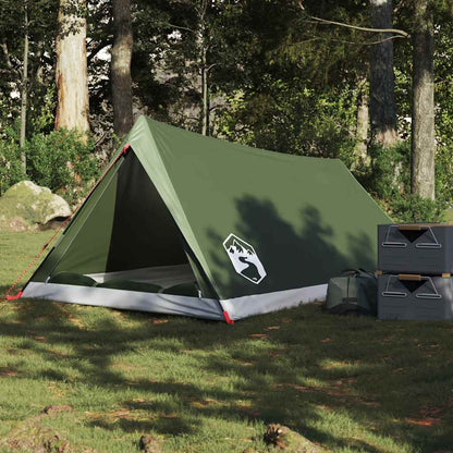 vidaXL Camping Tent 2-Person Olive Green Waterproof - 37886