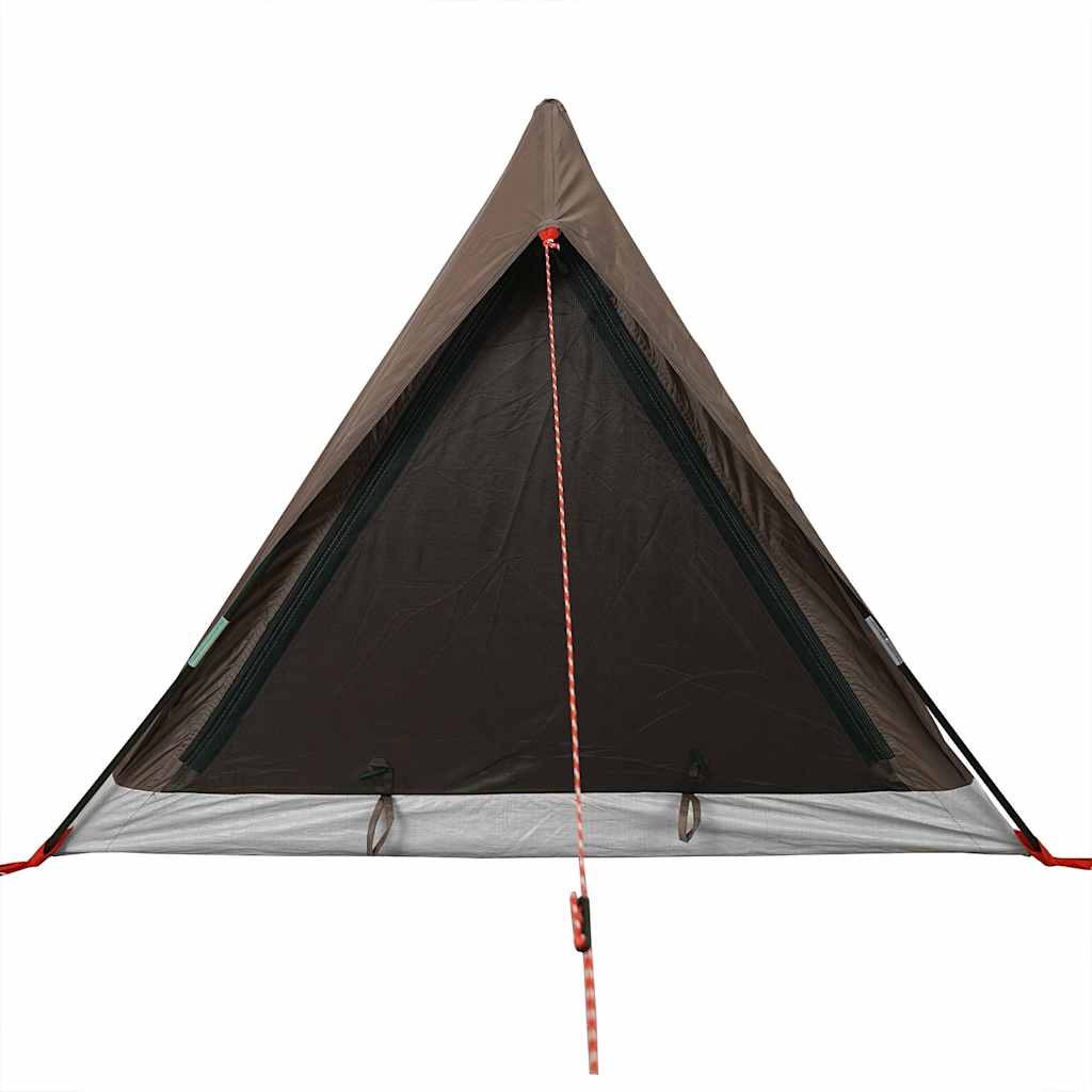 vidaXL Camping Tent 2-Person Brown Waterproof - 37890