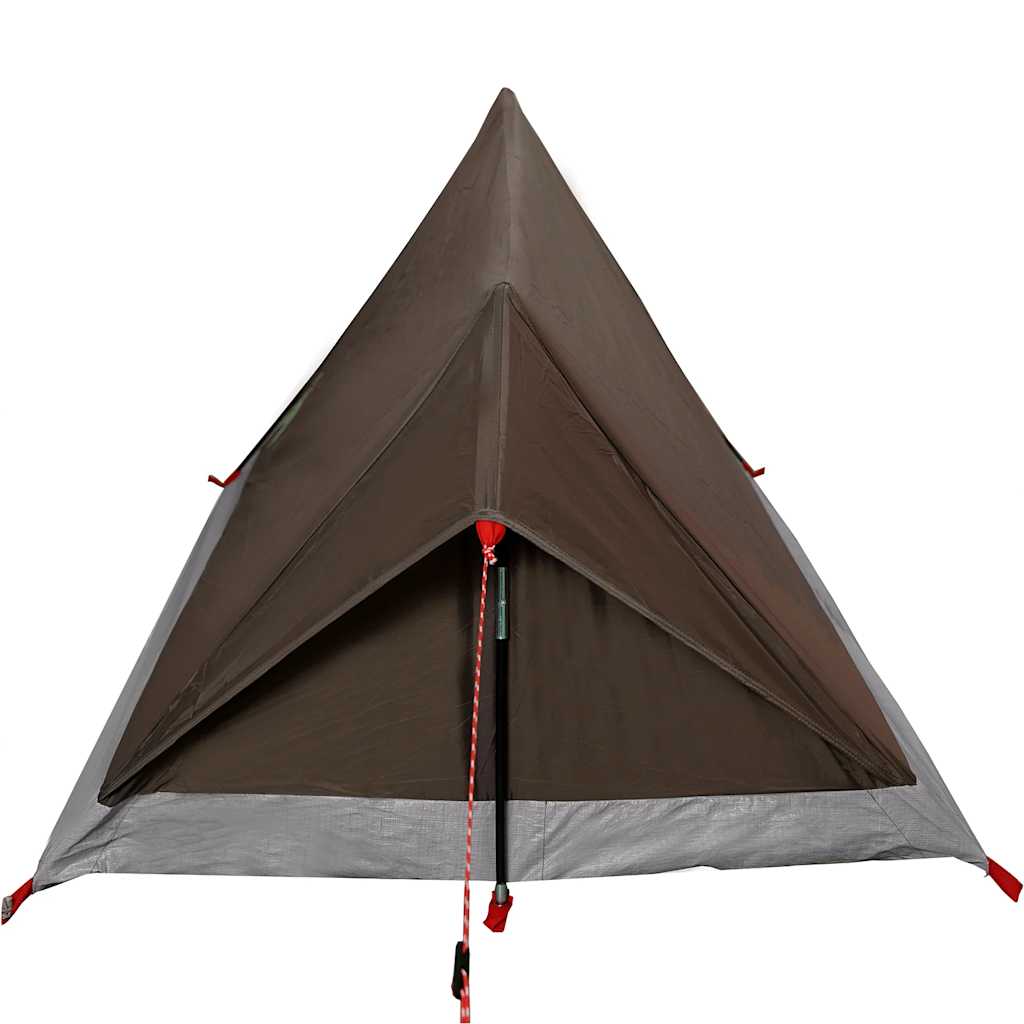 vidaXL Camping Tent 2-Person Brown Waterproof - 37890