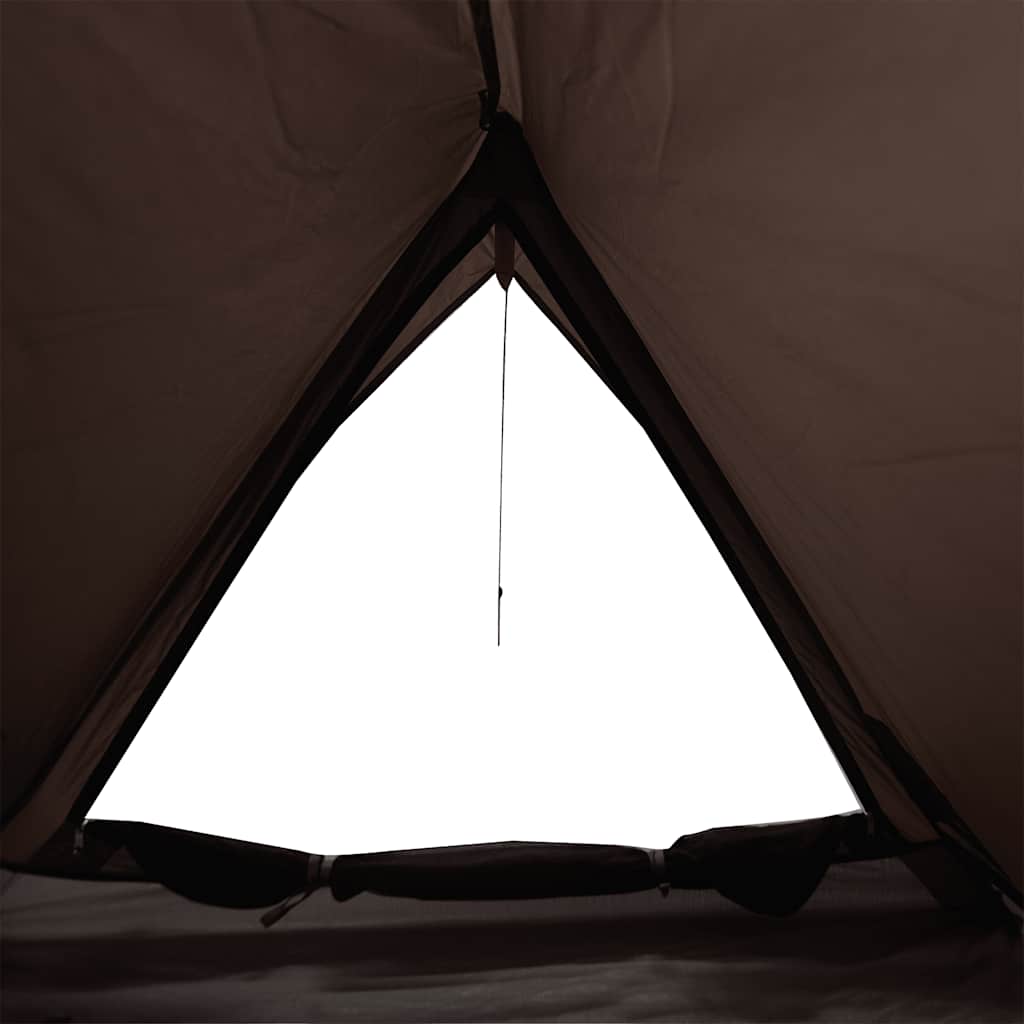 vidaXL Camping Tent 2-Person Brown Waterproof - 37890