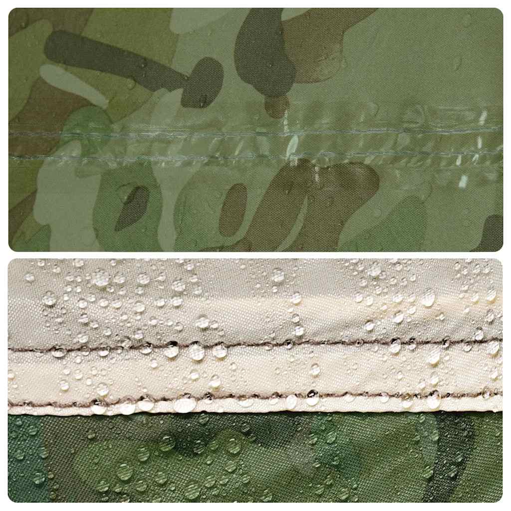 vidaXL Camping Tent 2-Person Camouflage Waterproof - Green - 37895
