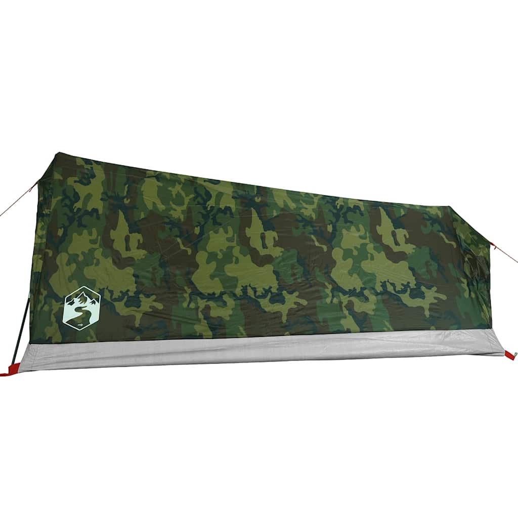 vidaXL Camping Tent 2-Person Camouflage Waterproof - Green - 37895