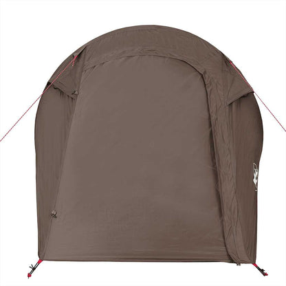 vidaXL Camping Tent Tunnel 3-Person Brown Waterproof