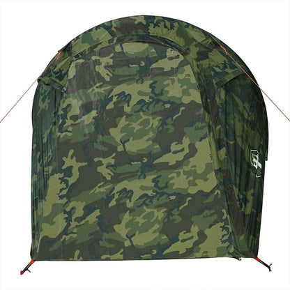vidaXL Camping Tent Tunnel 3-Person Camouflage Waterproof - Green