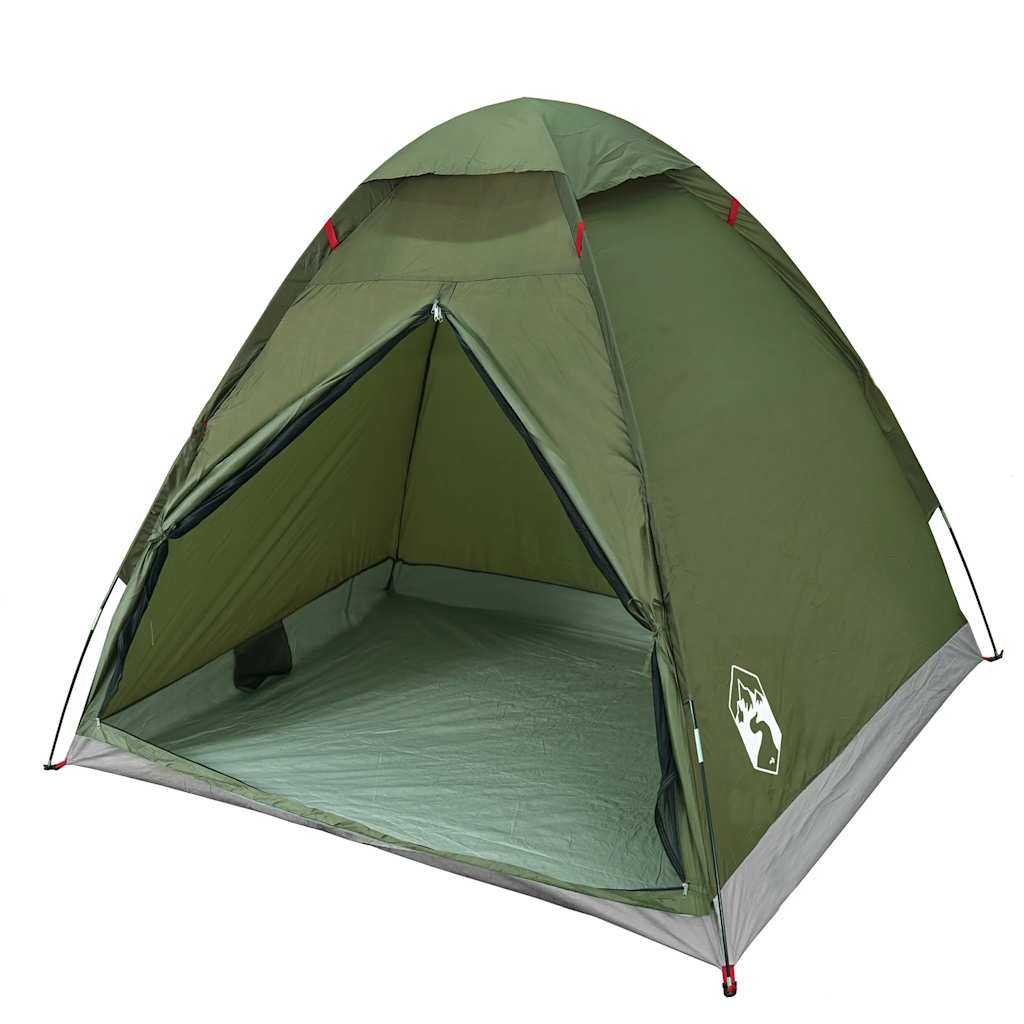 vidaXL Camping Tent Dome 2-Person Olive Green Waterproof - 37942