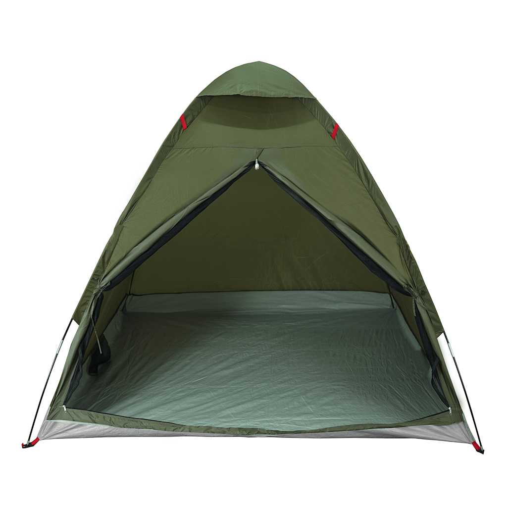 vidaXL Camping Tent Dome 2-Person Olive Green Waterproof - 37942