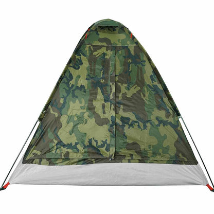 vidaXL Camping Tent Dome 2-Person Camouflage Waterproof - Green - 37949