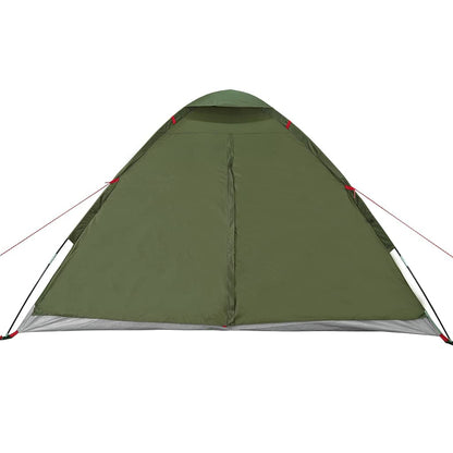 vidaXL Camping Tent Dome 4-Person Olive Green Waterproof - 37950