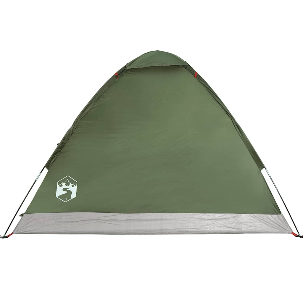 vidaXL Camping Tent Dome 4-Person Olive Green Waterproof - 37950