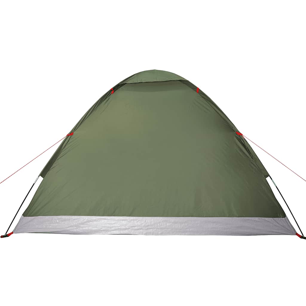 vidaXL Camping Tent Dome 4-Person Olive Green Waterproof - 37950