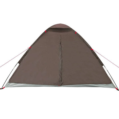 vidaXL Camping Tent Dome 4-Person Brown Waterproof - 37955