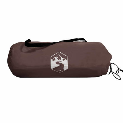 vidaXL Camping Tent Dome 4-Person Brown Waterproof - 37955