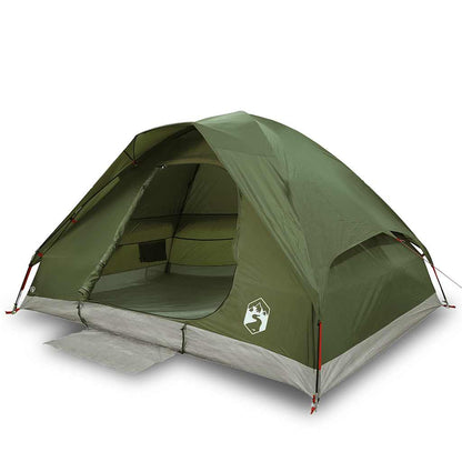 vidaXL Camping Tent Dome 2-Person Olive Green Waterproof - 37963