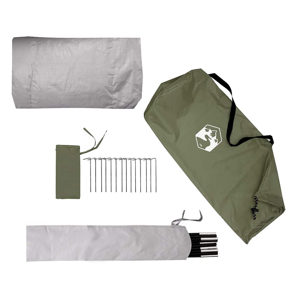 vidaXL Camping Tent Dome 2-Person Olive Green Waterproof - 37963